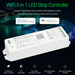 MiLight Mi-boxer 5 in 1 WiFi LED Strip Controller RGB + CCT 12-24V