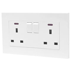 13A 2-Gang Switched Socket