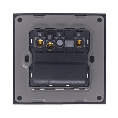 16AX 2-Gang 2-Way Light Switch Black