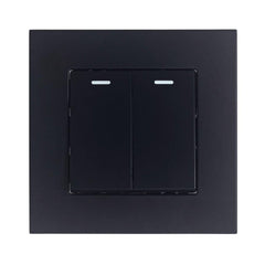 16AX 2-Gang 2-Way Light Switch Black