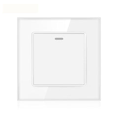 16AX 1-Gang 2-Way Light Switch - Tempered Glass