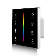 RGB 4 Zones RGB Slide Remote Control - Touch Glass Panel (100-240VAC Input)