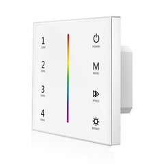 RGB 4 Zones RGB Slide Remote Control - Touch Glass Panel (100-240VAC Input)