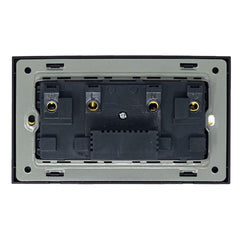 13A 2-Gang Switched Socket with 2 Outlet USB Type A