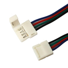 2-pin / 4-pin LED Strip Adapter Cable PCB Light Wire Connector 3528/5050/5050 10mm