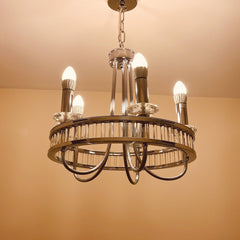 Crystal LED Chandelier. 5 Ways LED Candles Pendant Light