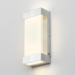 Artika Glacier Integrated LED Outdoor / Indoor Wall Light in Aluminium with Photocell