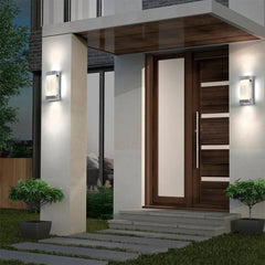 Artika Glacier Integrated LED Outdoor / Indoor Wall Light in Aluminium with Photocell