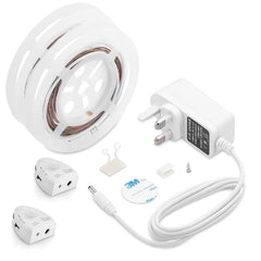Intelligent LED Strip Kit with Motion Sensor, Dimmable, Warm White 12V - Twin Pack
