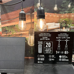 Artika Eclipse Solar 20 LED String Lights 12.8m Solar & USB-C Remote Control
