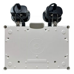Knightsbridge LED Twin Emergency Spotlight, Self Testing, IP65, 230V 2x3W, Non-Maintained, EMTWINST