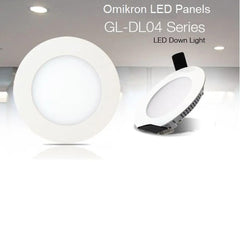 LED Round Panel Light 8W. Recessed Downlight