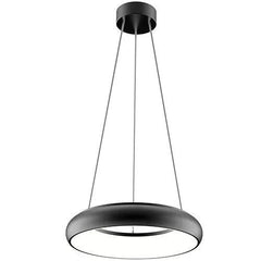 LED Uranus-Round Suspended Light. 25W. Black