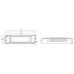 EUCHIPS LED Driver 10W 1-10V & 0-10V Dimmable Constant Current