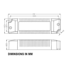 EUCHIPS LED Driver 30Watt 1-10V Dimmable Constant Current
