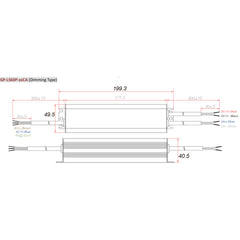 Glacial LED Driver 24V 60Watt IP67 Constant Voltage - GP‐LS60P‐24CA