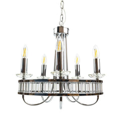 Crystal LED Chandelier. 5 Ways LED Candles Pendant Light