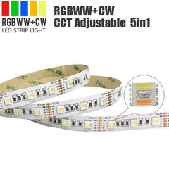 Multi Coloured LED Strip 3 in 1 RGB – Wi-Fi & Remote Control – 5 Meters