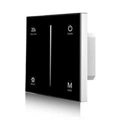 LED Dimmer Switch - AC TRIAC - Touch Glass Panel Black
