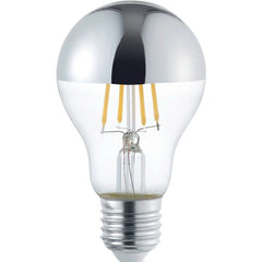 LED Retro Filament Bulb Mirror Top Warm White Dimmable E27