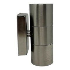 Paradise Stainless Steel Outdoor Wall Lights. IP65. Option LED Spots. Twin Pack