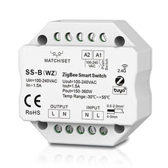 Zigbee Enabled Non Dimmable On/Off Wall Light Switch