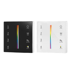 RGB and CCT 4 Zones RGB Slide Remote Control - Touch Glass Panel (100-240VAC Input)