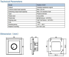 EUCHIPS Wall Dimmer Switch 1-10V