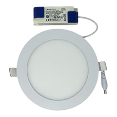 LED Round Panel Light 12W. Recessed Downlight