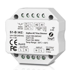 Zigbee Enabled AC Triac Dimmer Switch Tuya RF 2.4G