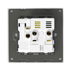 13A 1-Gang Switched Socket with USB Type A & Type C Ports - Tempered Glass