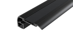 LED Aluminium Stair Nosing Profile Black - Anti-Slip and Integrated Step Lighting