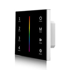 RGB LED Dimmer Switch Constant Voltage Controller - Touch Glass Panel (12-24VDC Input)