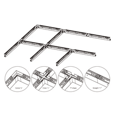 Connectors & Link Accessories for White Triumph LED Fitting