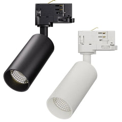 TWILIGHT LED Track Lights - Black/White 10W 4-Wire 3 Phase