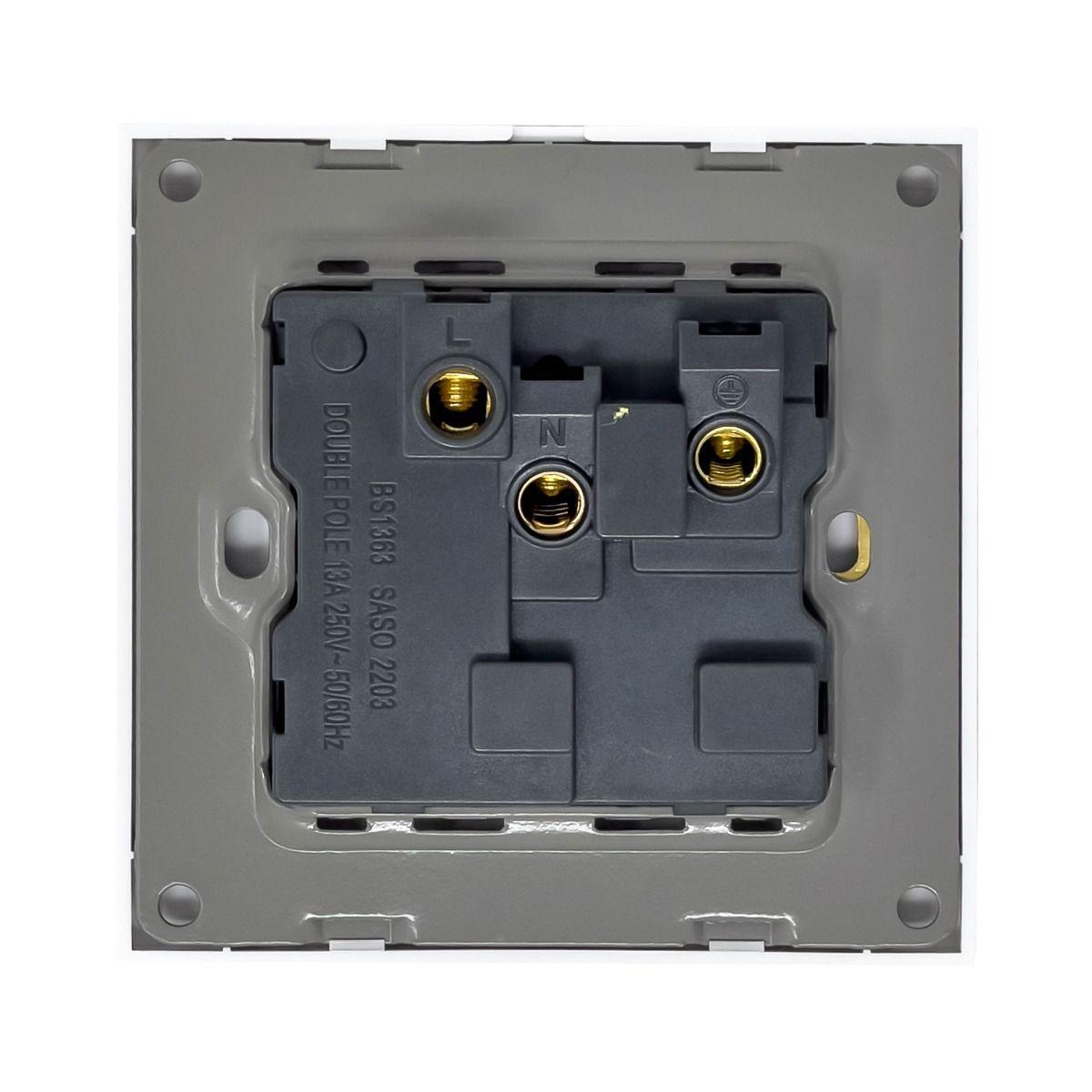 Internal Socket Led 13A 1-Gang Switched Socket White – Ledison Lighting