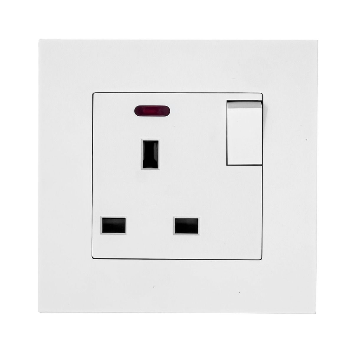 13A 1-Gang Switched Socket White