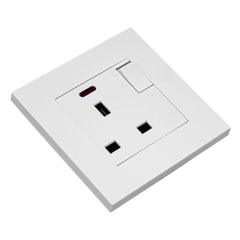 13A 1-Gang Switched Socket White