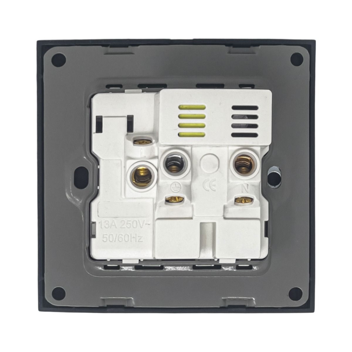 13A 1-Gang Switched Socket with USB Type A & Type C Ports