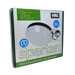 NVC Spartan LED Bulkhead 15W IP65 IK10 Eyelid Outdoor Wall Light 4000K