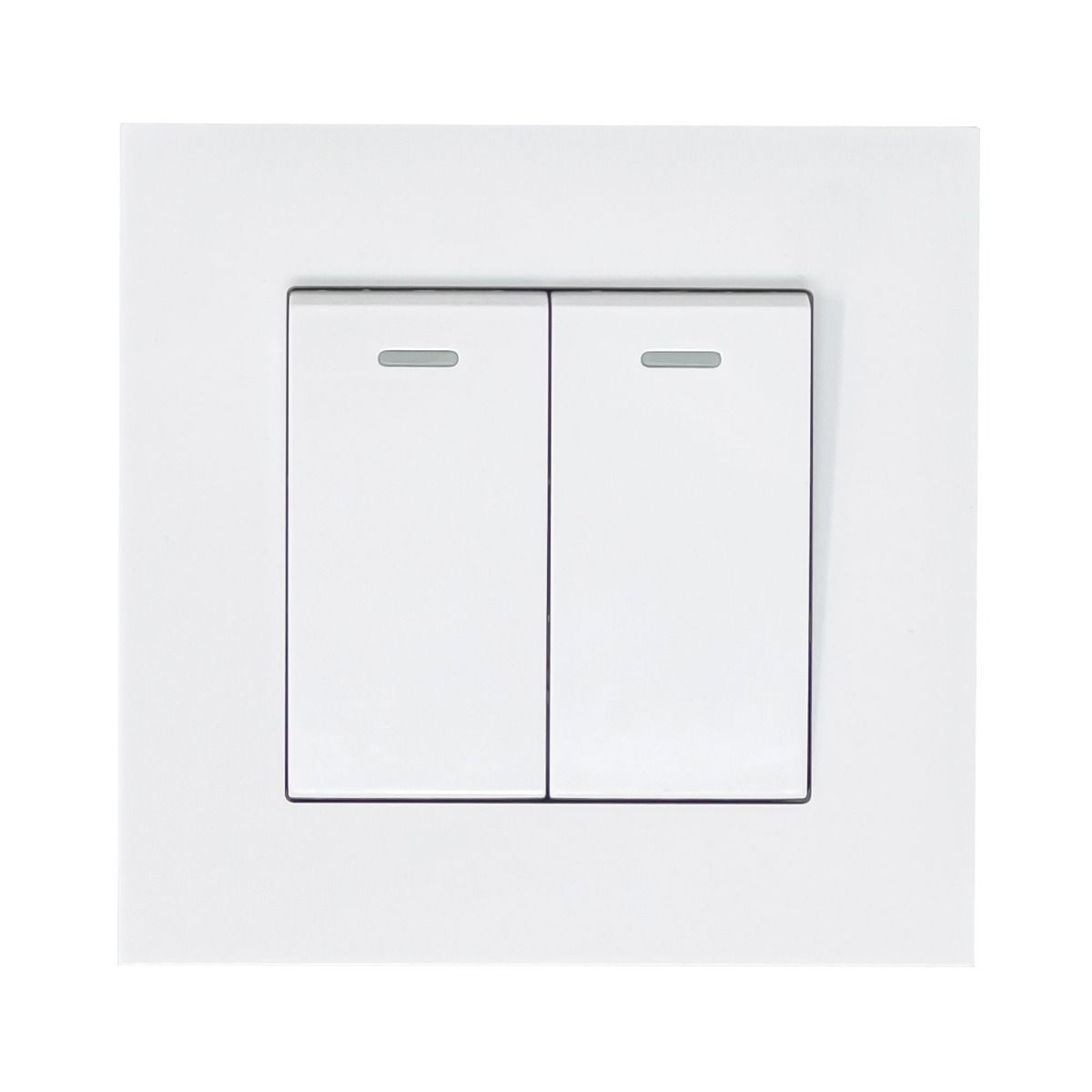 16AX 2-Gang 2-Way Light Switch White