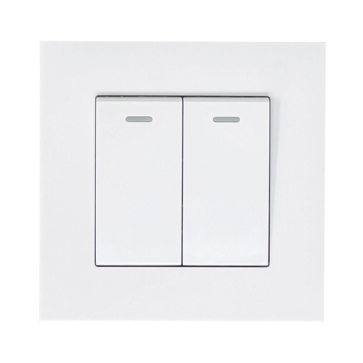 16AX 2-Gang 2-Way Light Switch White – Ledison Lighting