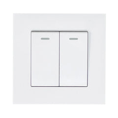 16AX 2-Gang 2-Way Light Switch White