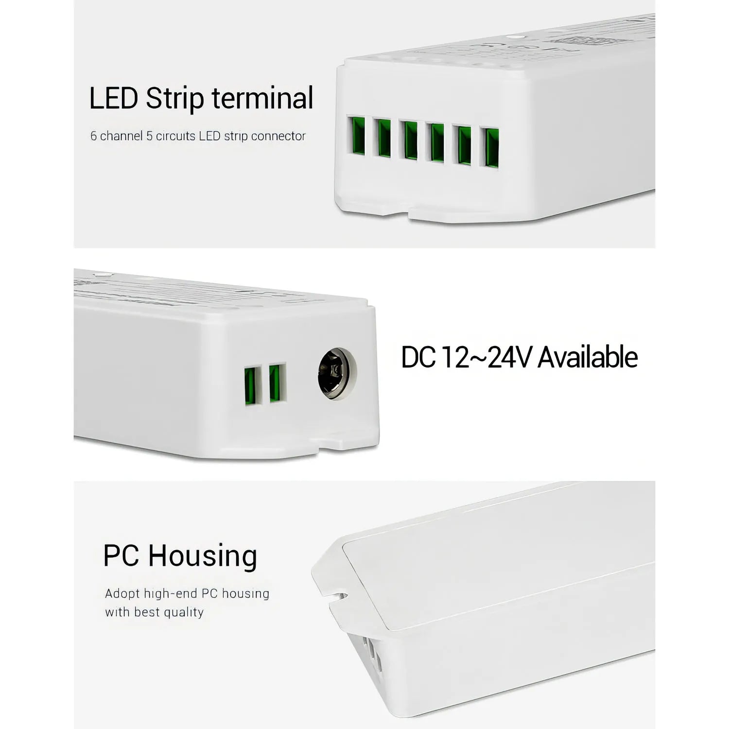 MiLight Mi-boxer 5 in 1 WiFi LED Strip Controller RGB + CCT 12-24V