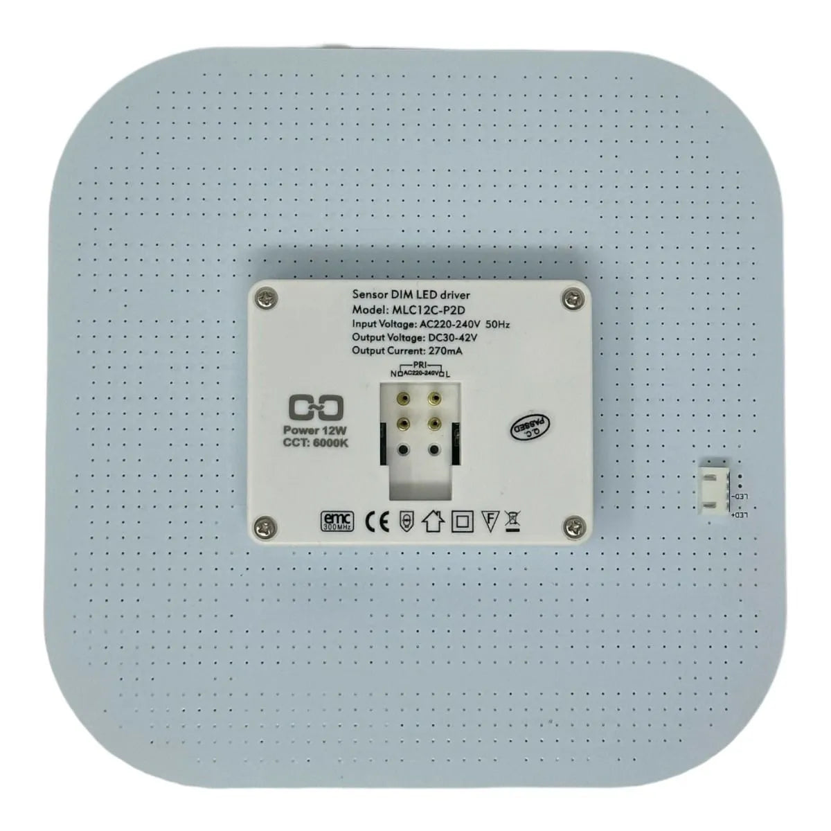 LED 2D Lamp 12w with microwave sensor on/off