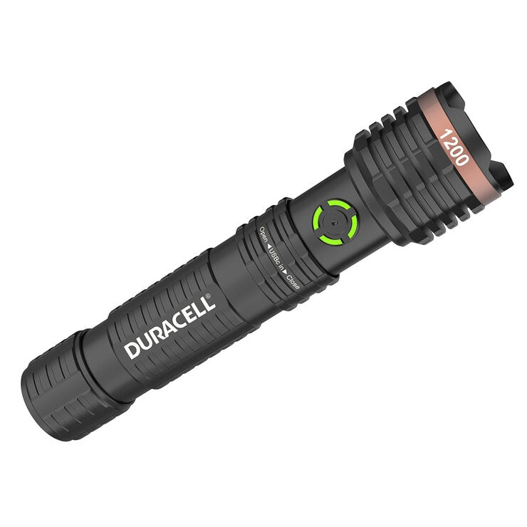 Duracell LED Hybrid Torch - 3 Pack - 1200 Lumens - Aluminium - Batteries Included