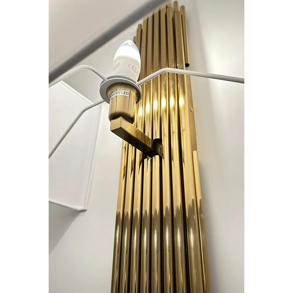 Lavenham Luxurious Wall Light Gold Finish 6W LED Bulb