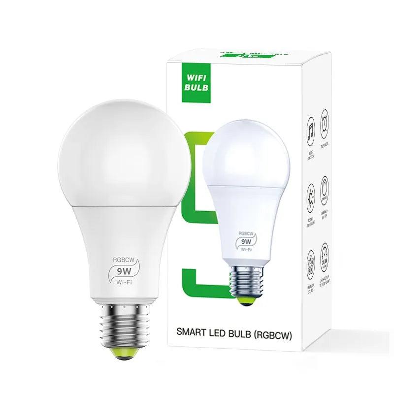 Smart LED Bulb 9Watt E27 Alexa & Google Assistant Multicolour - Dimmab ...