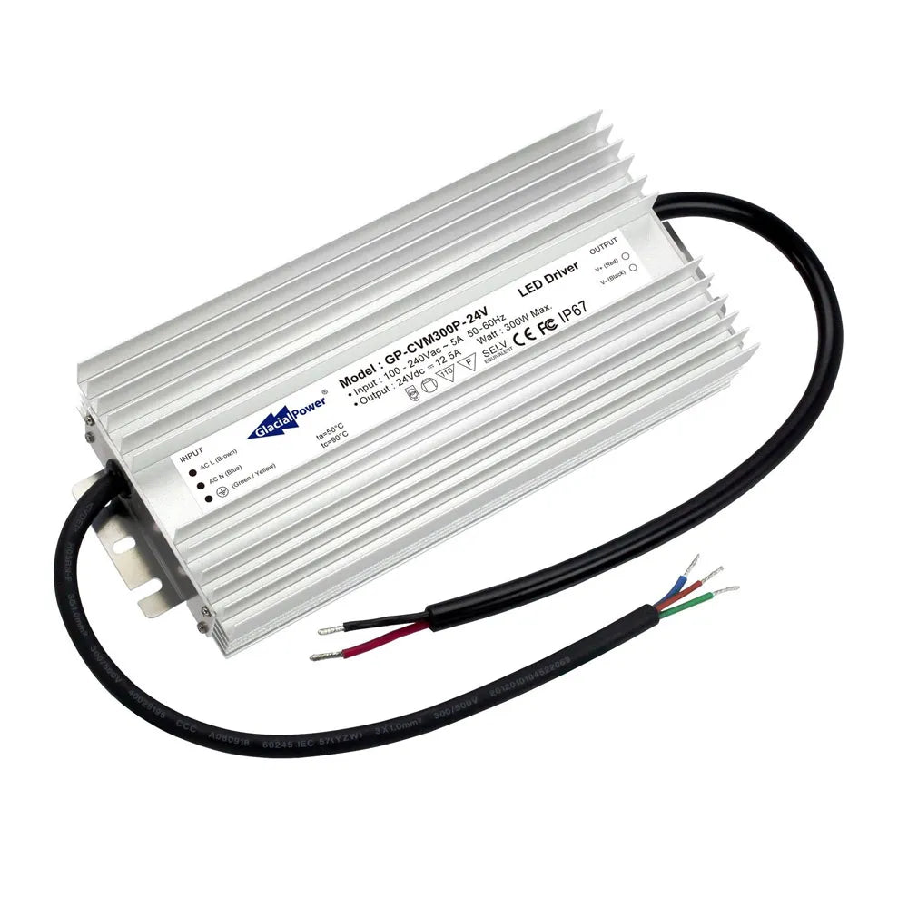 Glacial LED Driver 24V 300Watt. Constant Voltage