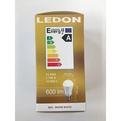 LEDON LED Lamp 10W, Bayonet (B22) base, non-dimmable